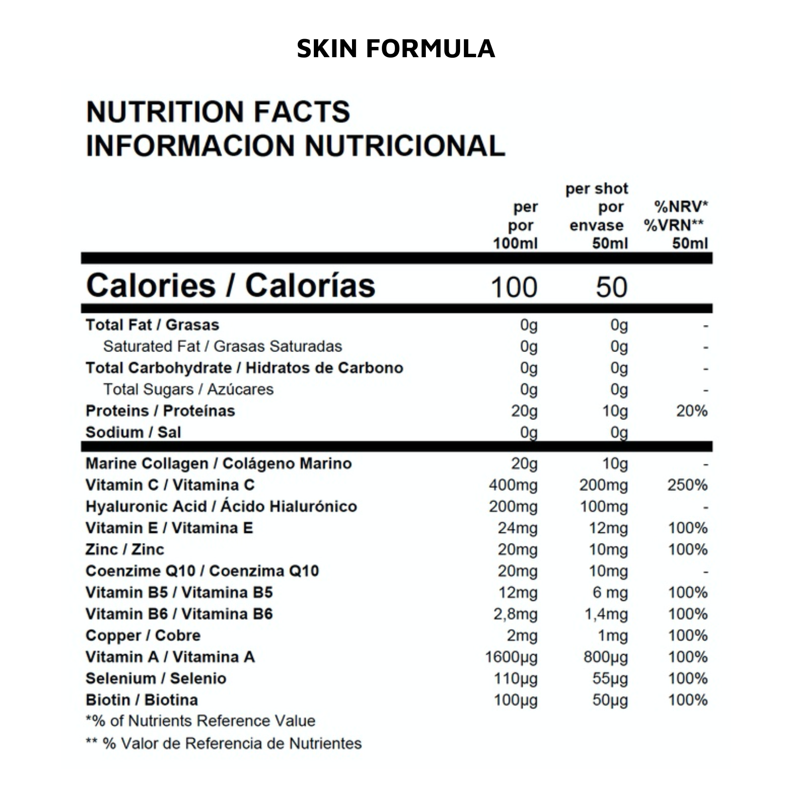 Pack Hair Formula y Skin Formula