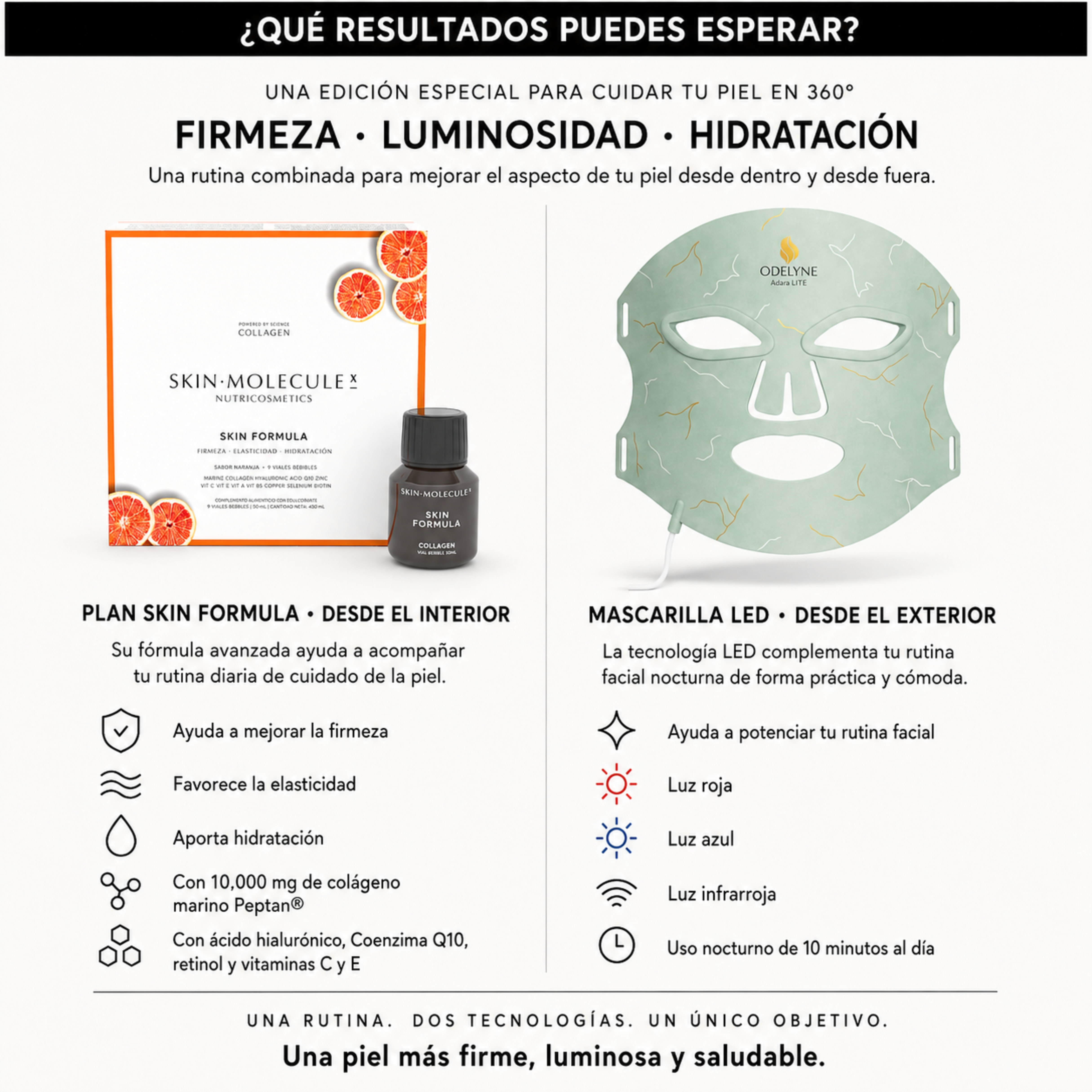 Summer Skin Edition | Plan Skin Formula 90 Días + Mascarilla LED Odelyne