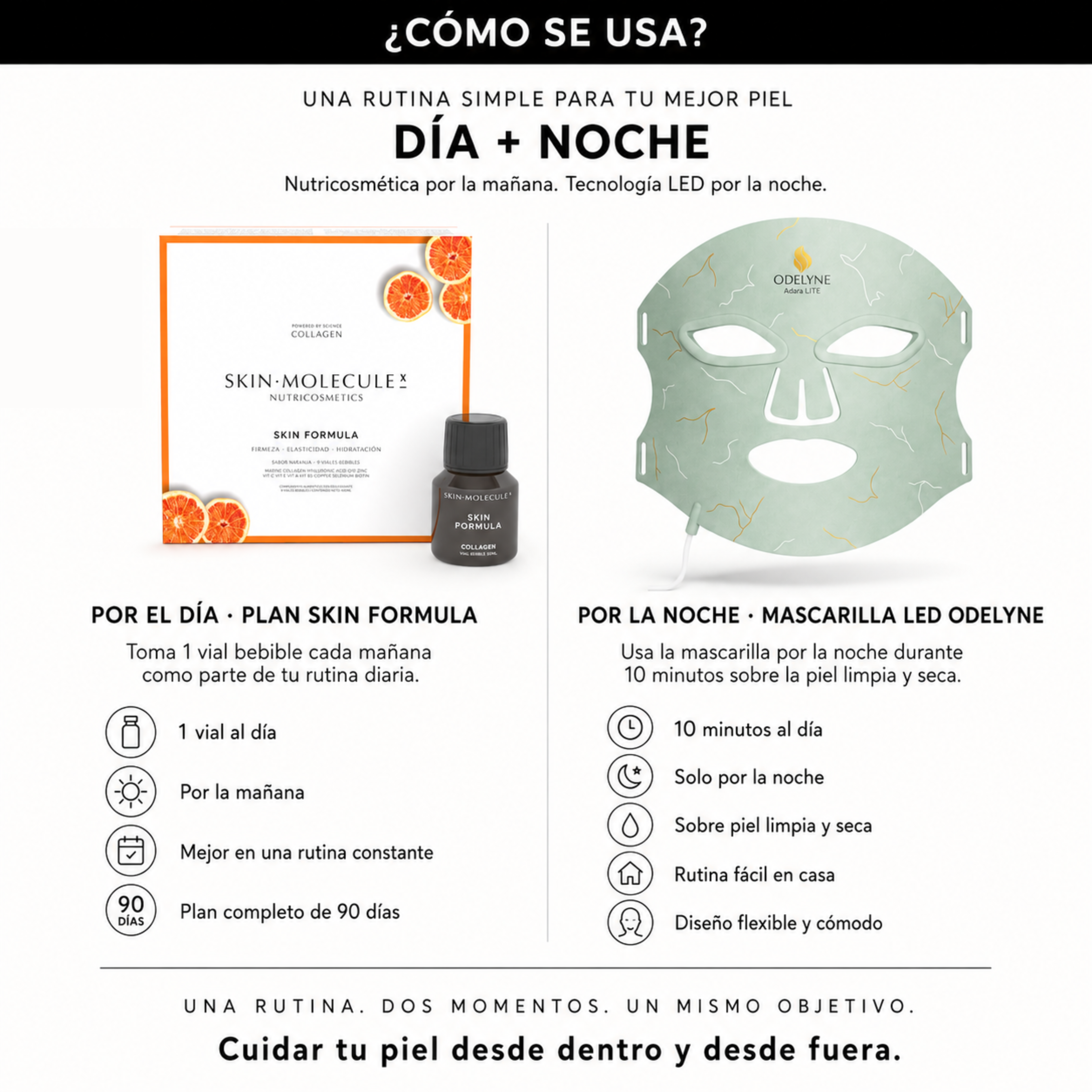 Summer Skin Edition | Plan Skin Formula 90 Días + Mascarilla LED Odelyne